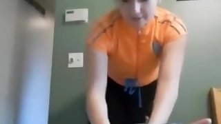 Step Sister helps her Step brother with an injury